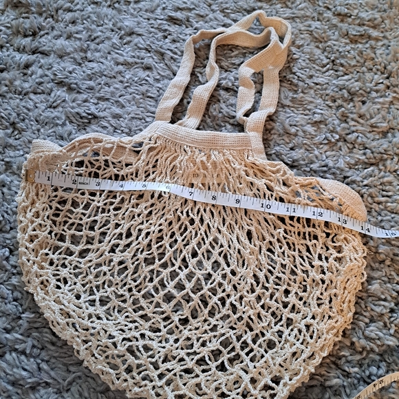 Stoneleigh boho style mesh woven tote bag - Picture 6 of 7